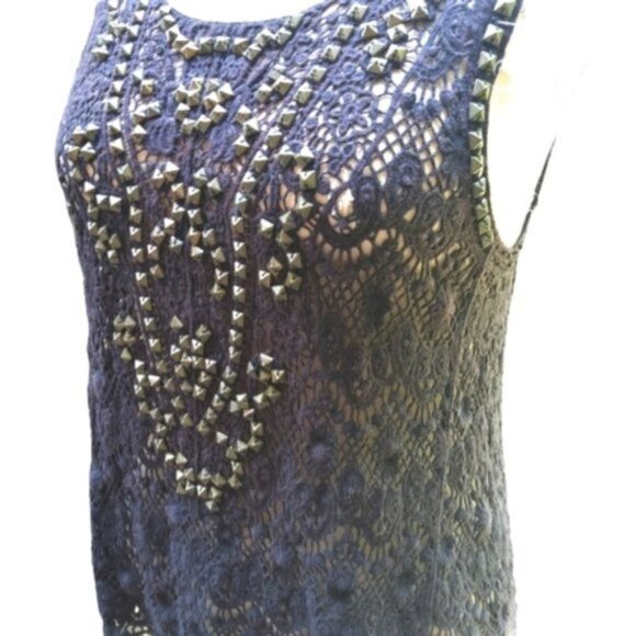 Urban Outfitters Ecote Queens crochet lace with studs tank top - Picture 8 of 12